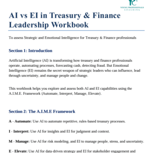 AI vs EI Workbook for Treasury and Finance Professionals