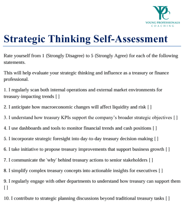 Strategic Thinking Self Assessment
